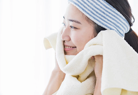 過剰な洗顔や摩擦